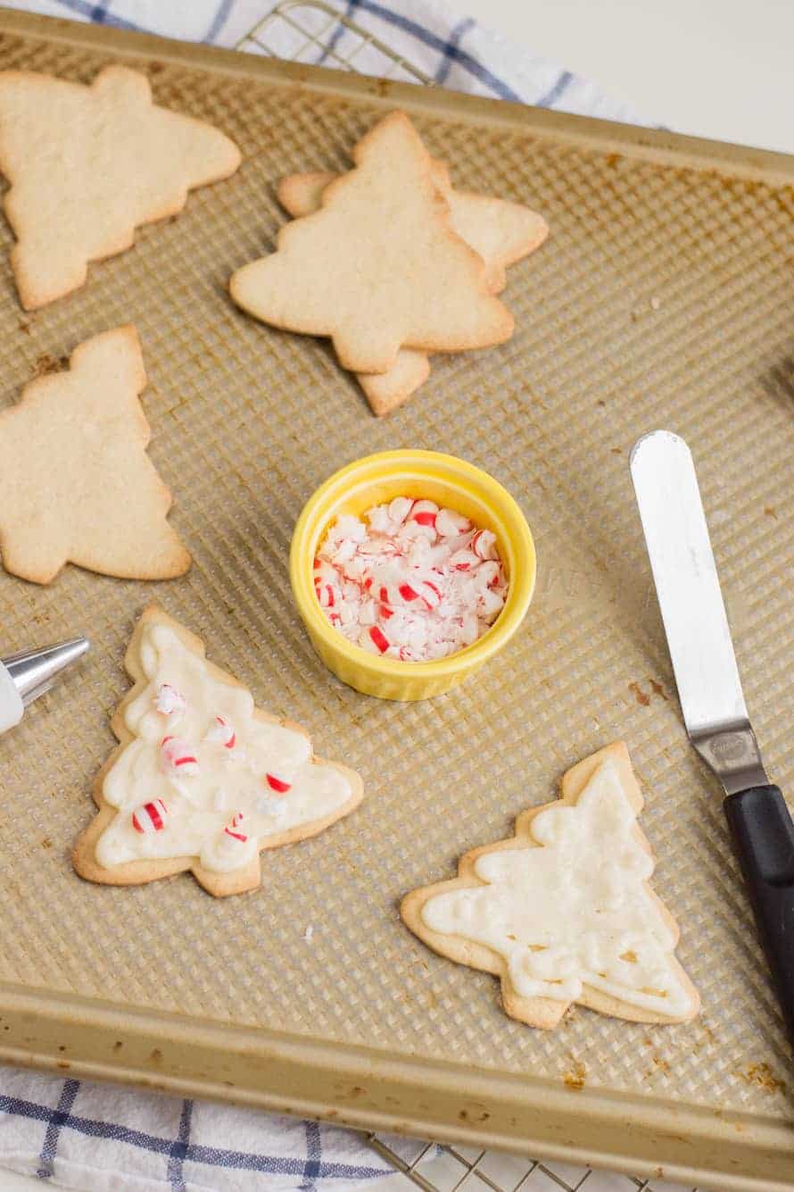 Frosting Candy Cane Forest Sugar Cookie Trees