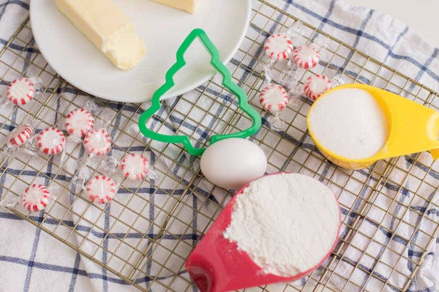 What you'll need to make Candy Cane Forest Sugar Cookie Trees