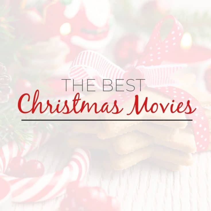 best christmas movies text graphic
