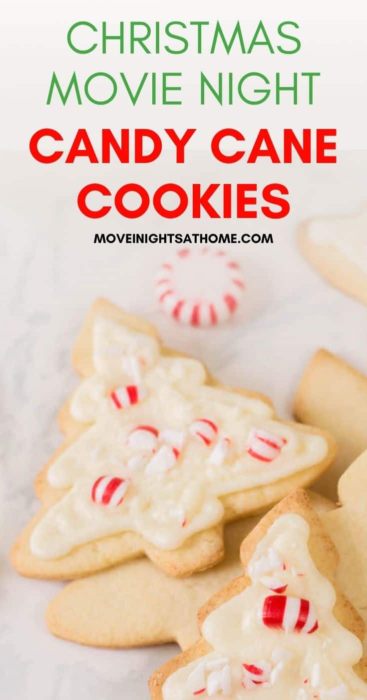 Christmas Movie Night Candy Cane Cookies