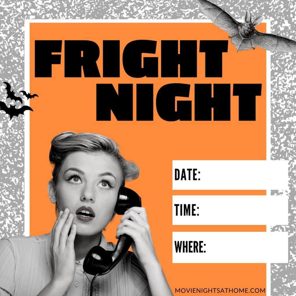 Halloween Movie Night Invitation