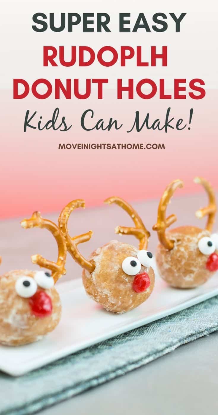 super easy rudolph donut holes kids can make