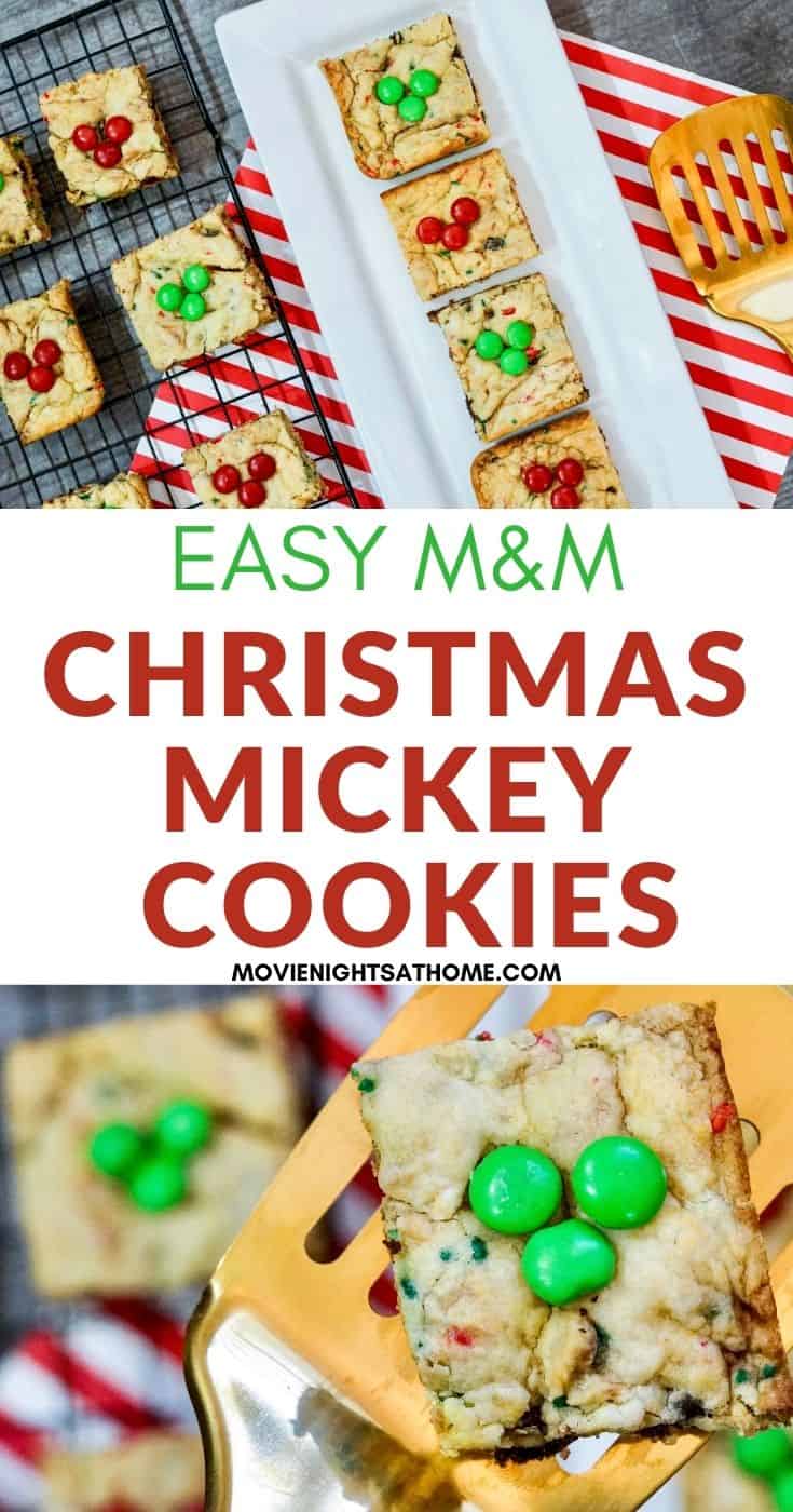 Easy Mickey Christmas Funfetti Cake Mix Cookies