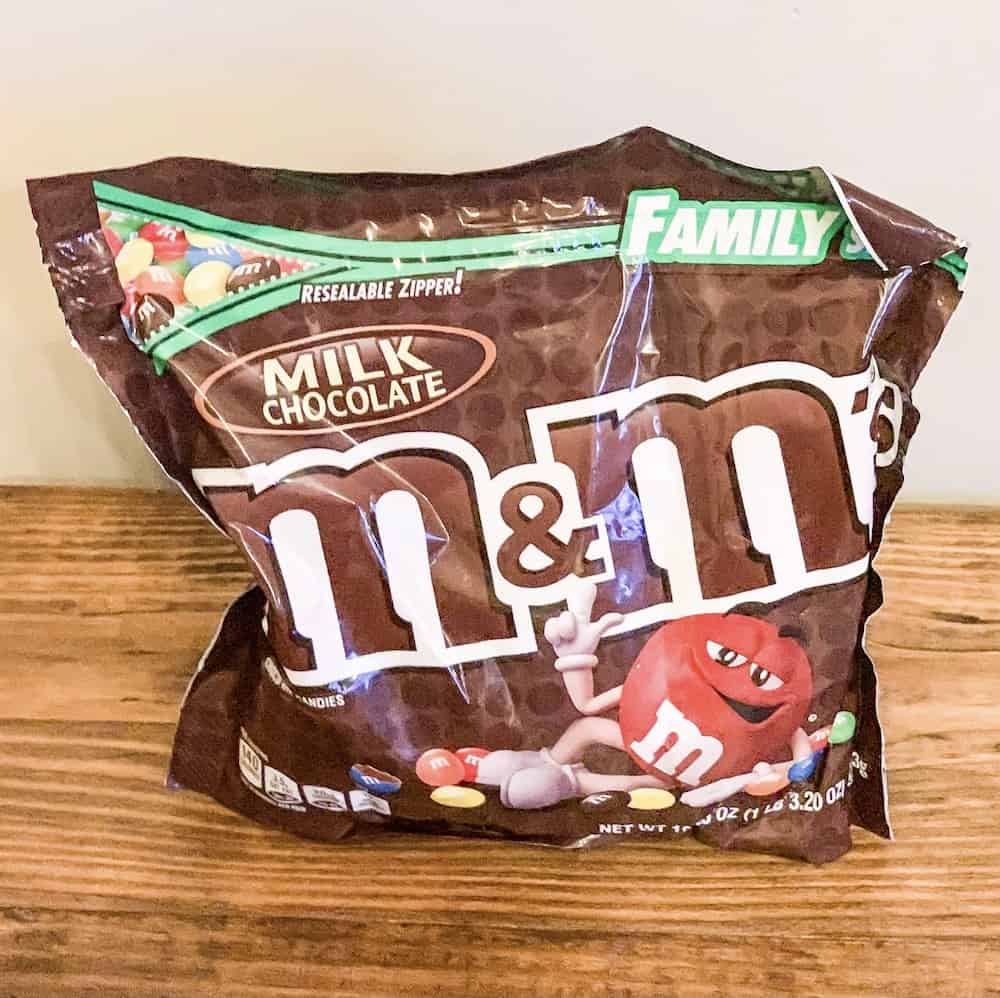 large bag of m&ms