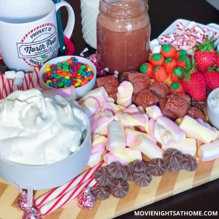 How to Make a Elf Inspired Hot Chocolate Charcuterie Board