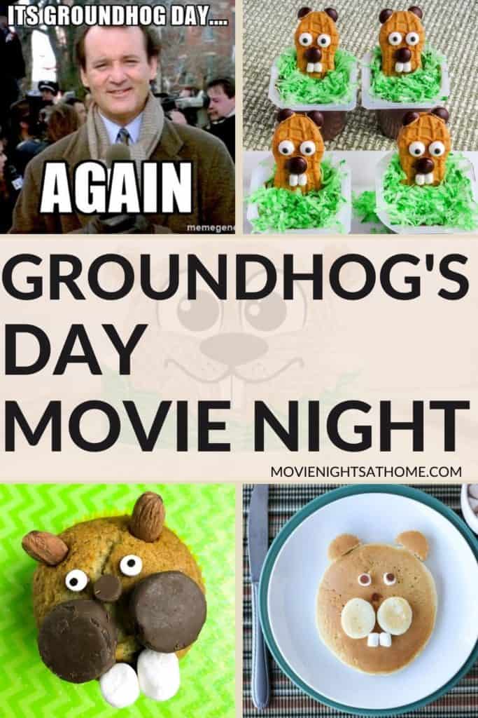 groundhogs day movie night collage