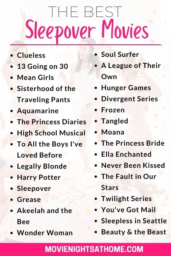 list of 31+ sleepover movies