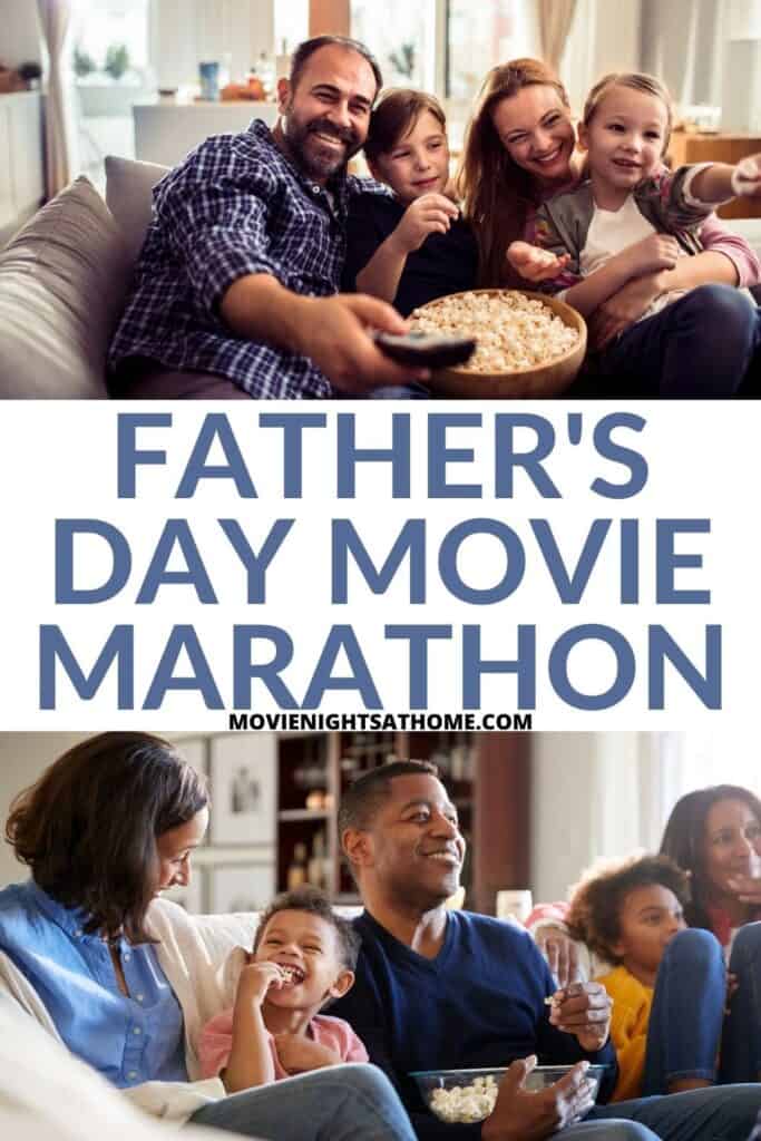two families watching fathers day movies