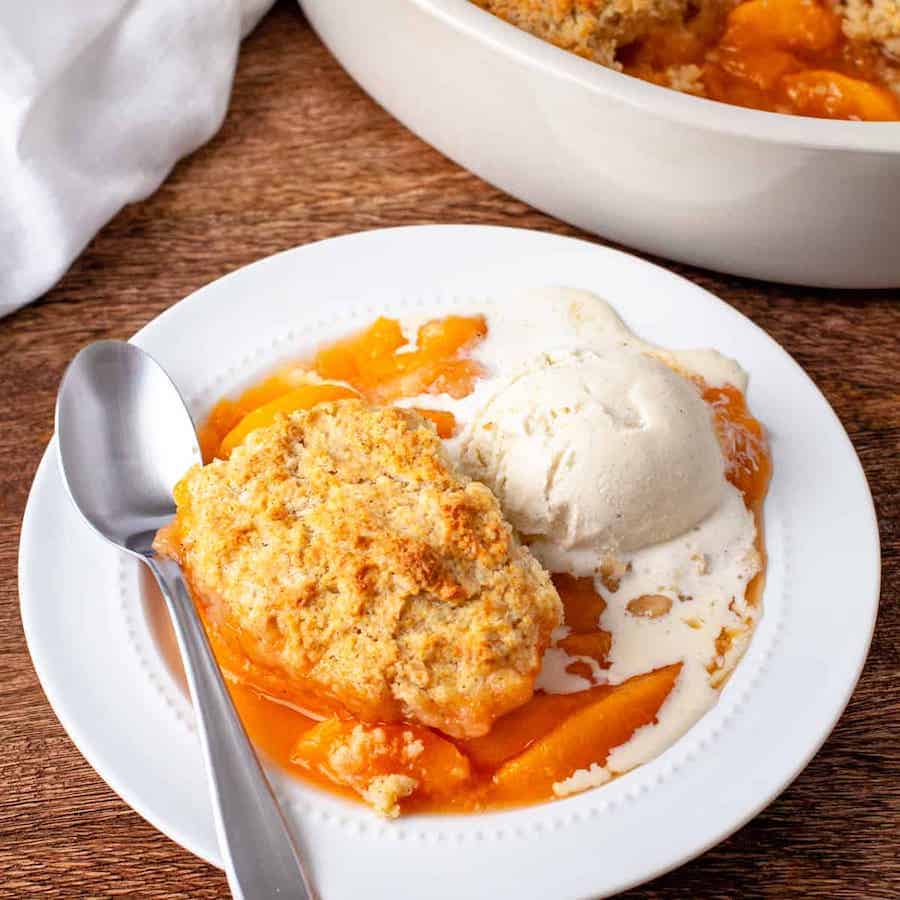 peach cobbler