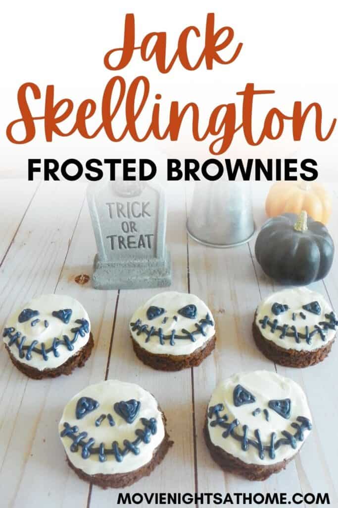 Easy Jack Skellington Brownies