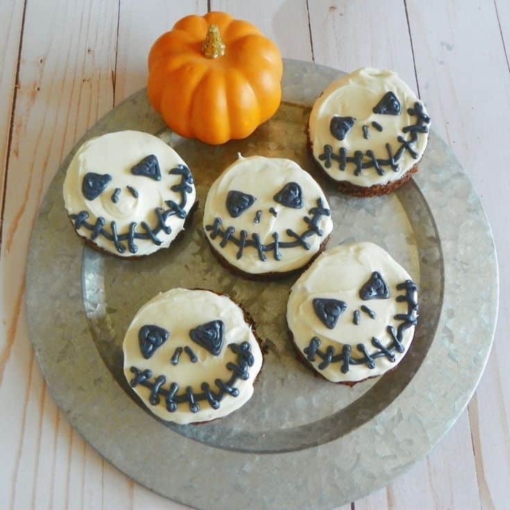 Easy Jack Skellington Brownies