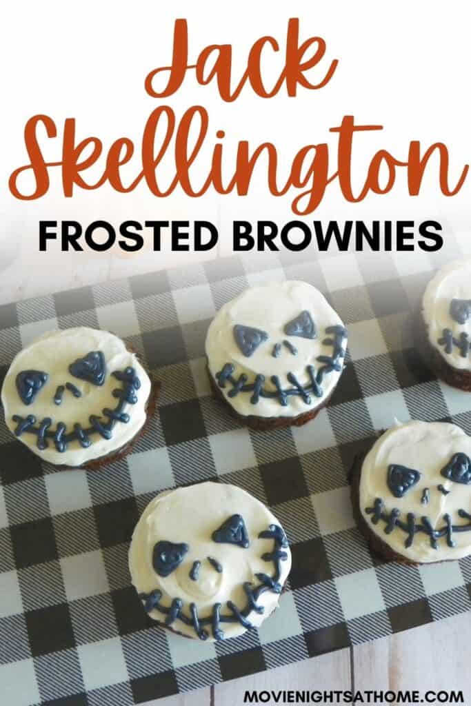 Easy Jack Skellington Brownies