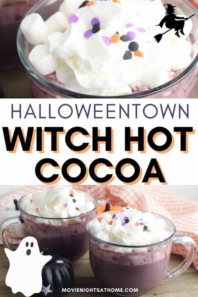 halloweentown hot chocolate collage