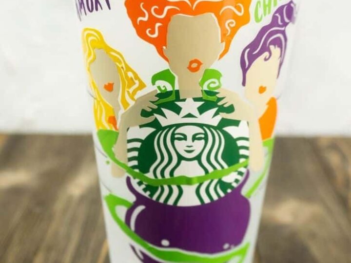 DIY Hocus Pocus Starbucks Cup Wrap (Free Cricut Design)