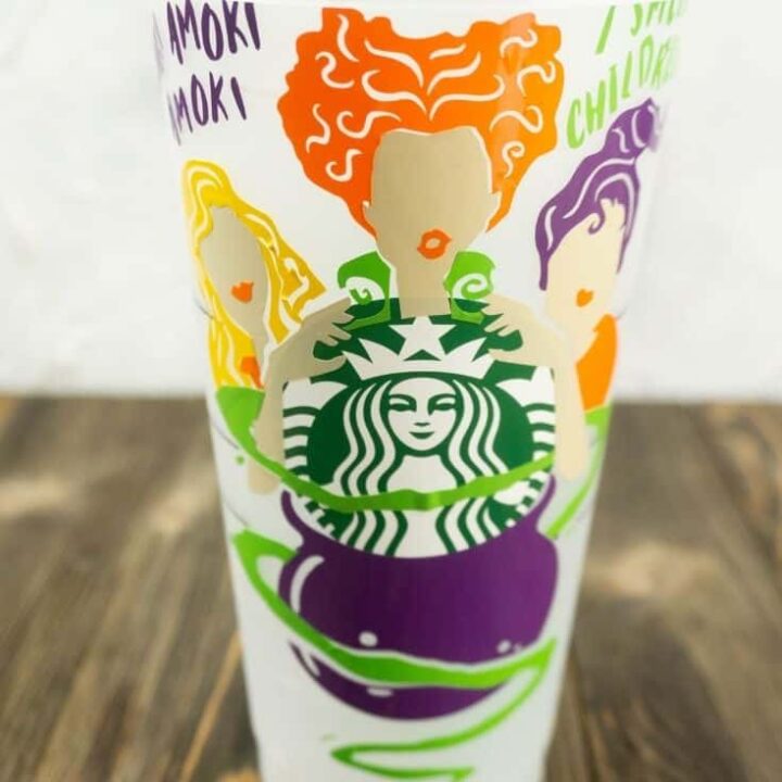 How to Make DIY Starbucks Cup Decals with your Cricut Machine