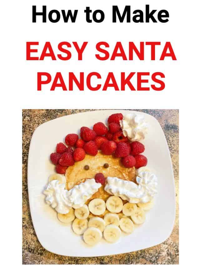 How to Make Easy Santa Pancakes Christmas Breakfast