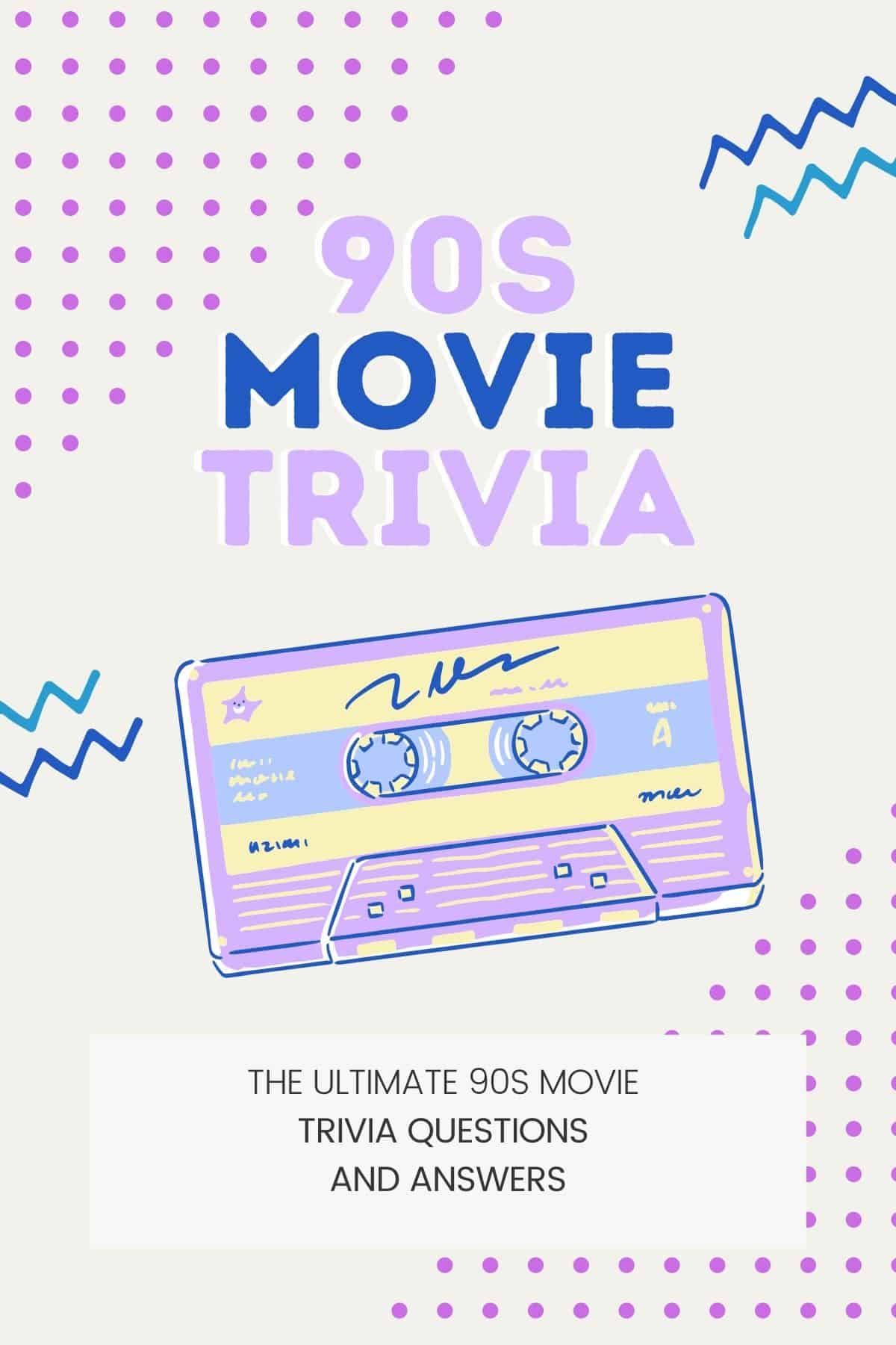 Ultimate 90s Movie Trivia Questions and Answers flyer