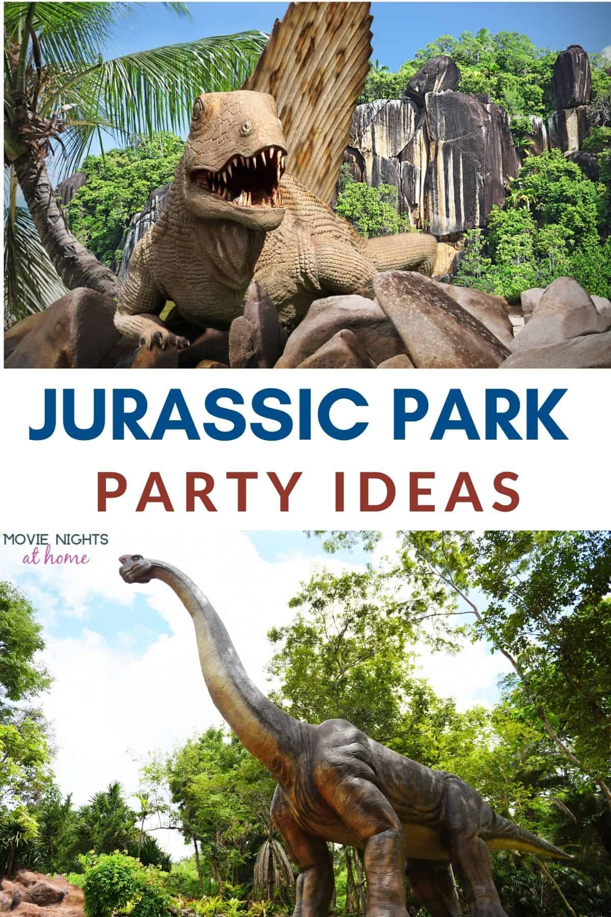 two dinosaurs inside jurassic park