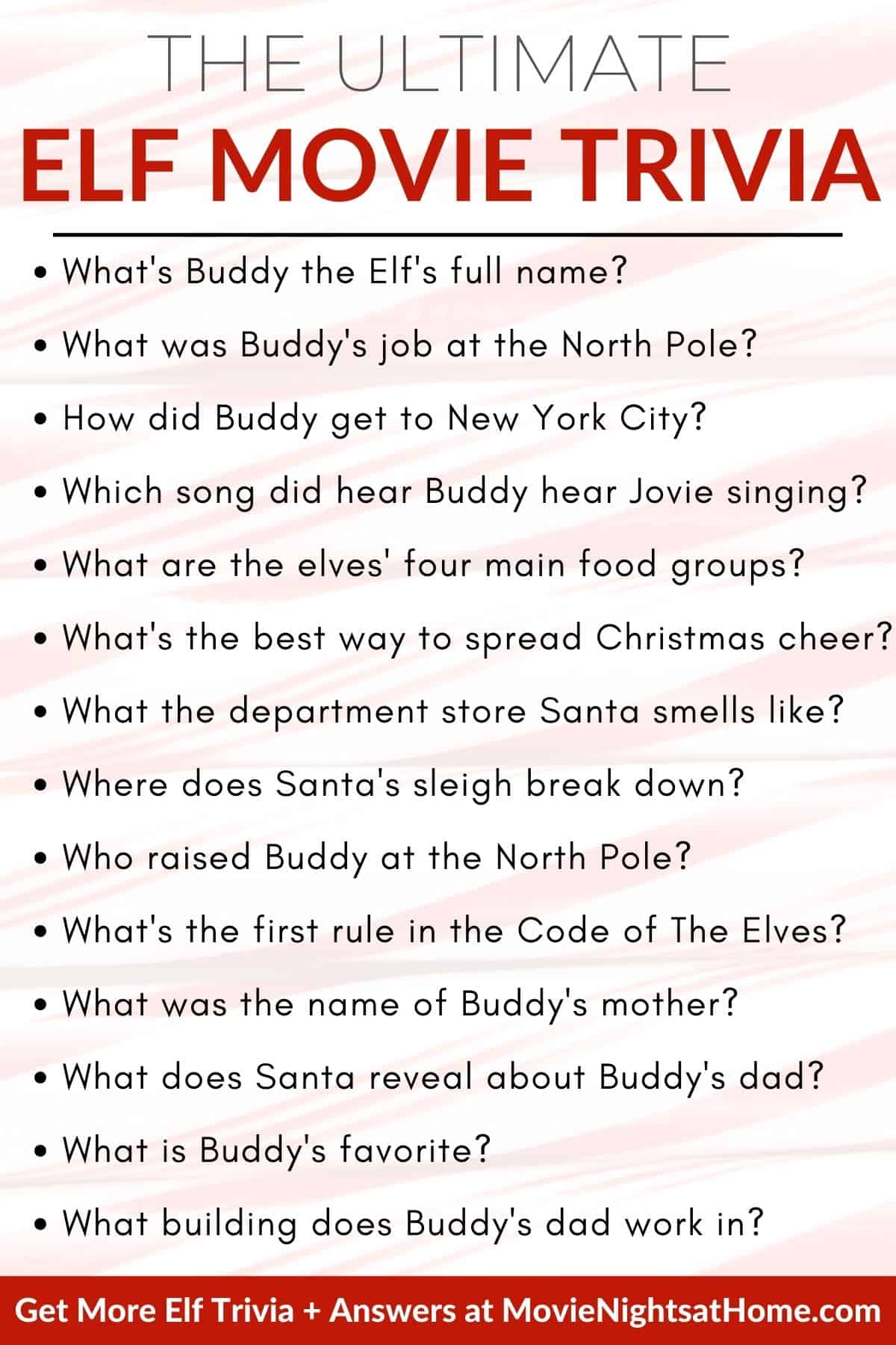Ultimate Elf Movie Trivia Questions and Answers