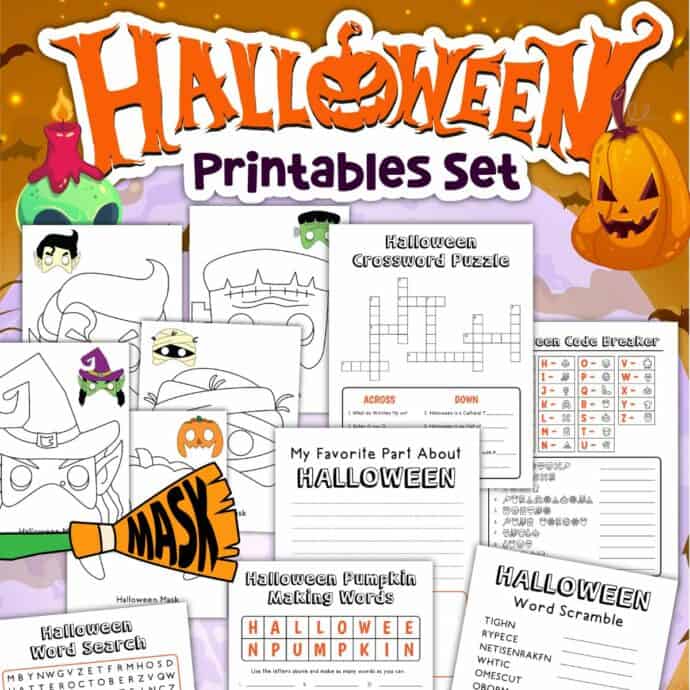 halloween activity book preview