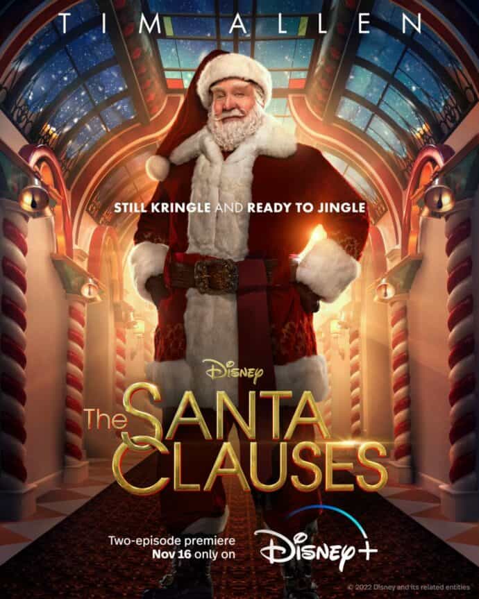 Disney+ The Santa Clauses Promotional Poster with Tim Allen as Santa Claus
