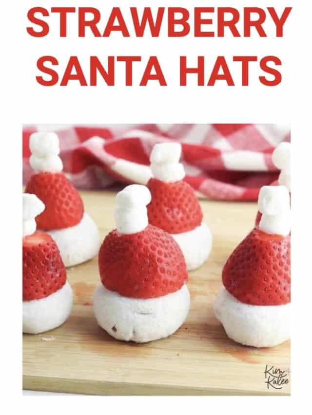 easy strawberry santa hats