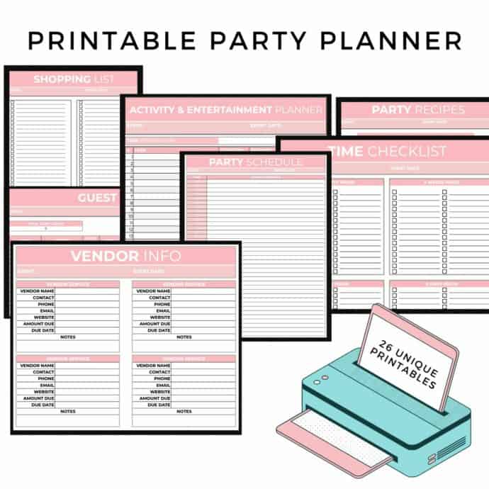 Printable Party Planner