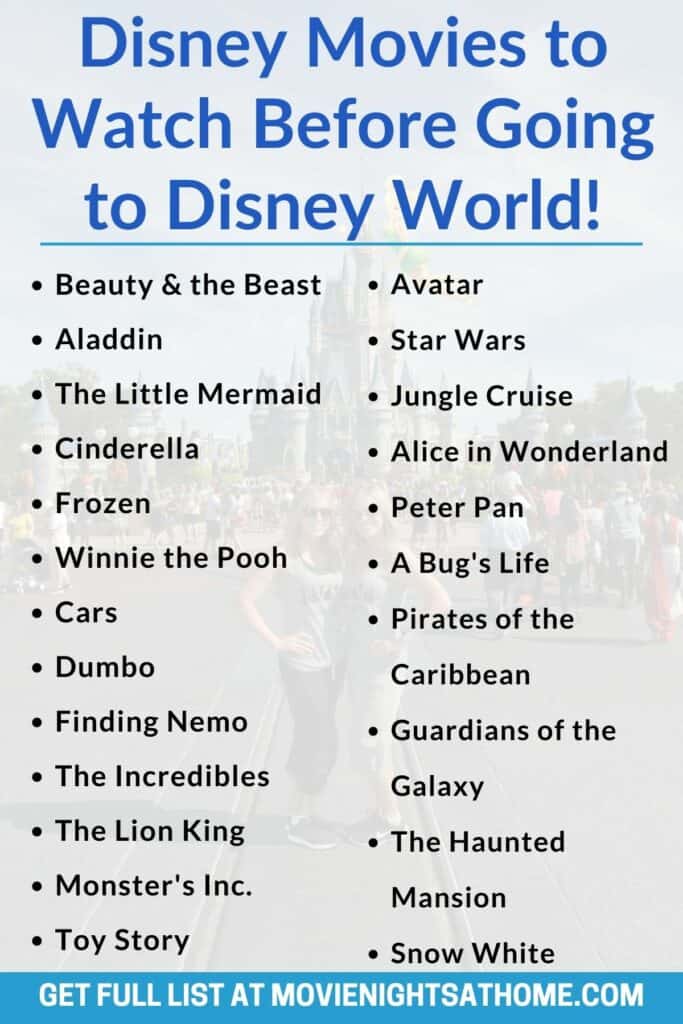List of the best Disney movies to watch before going to Disney World