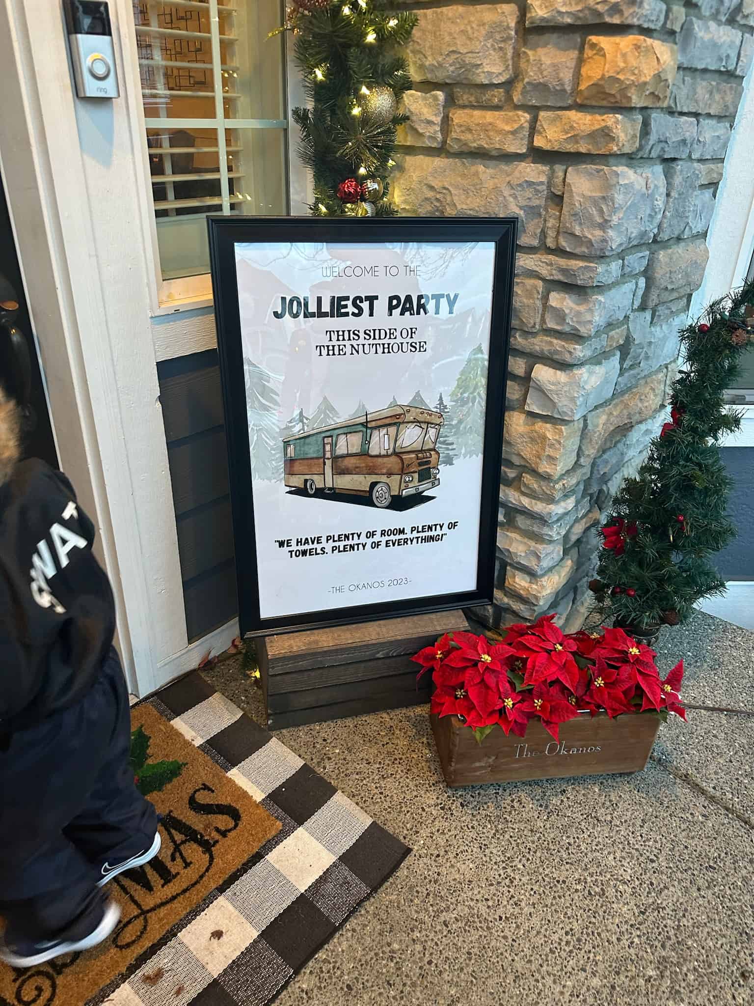 national lampoons Christmas Vacation party sign