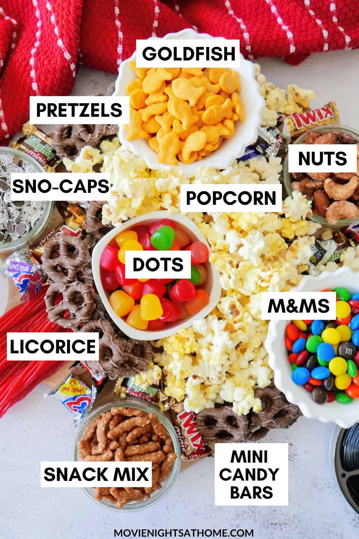 movie night candy charcuterie board ideas