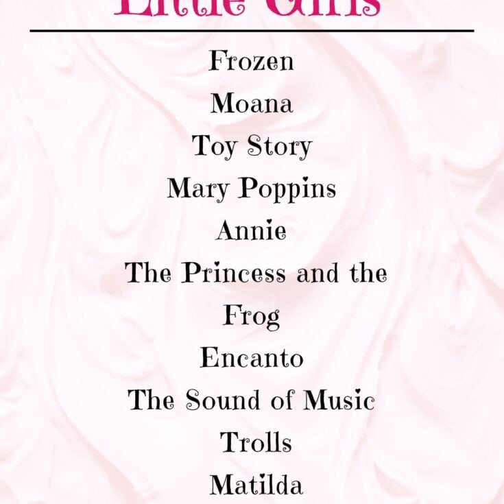 list of sweet movies for little girls